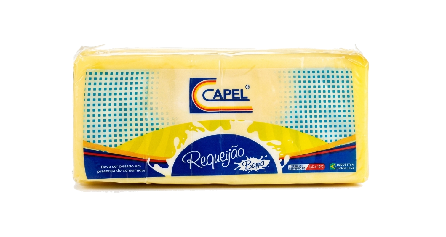 Requeijão em barra Capel de 400 g embalado