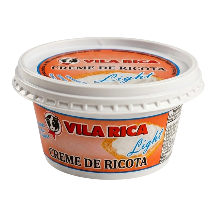 Embalagem de Creme de ricota light