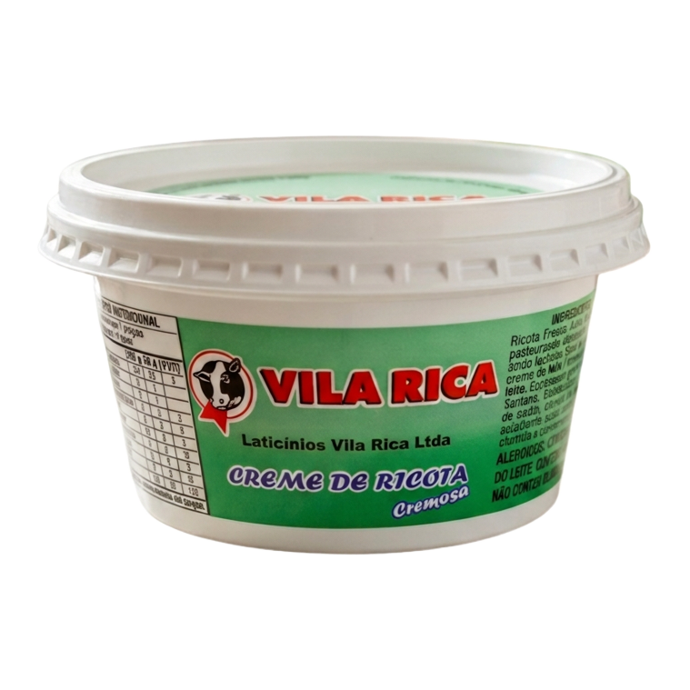Embalagem de Creme de ricota