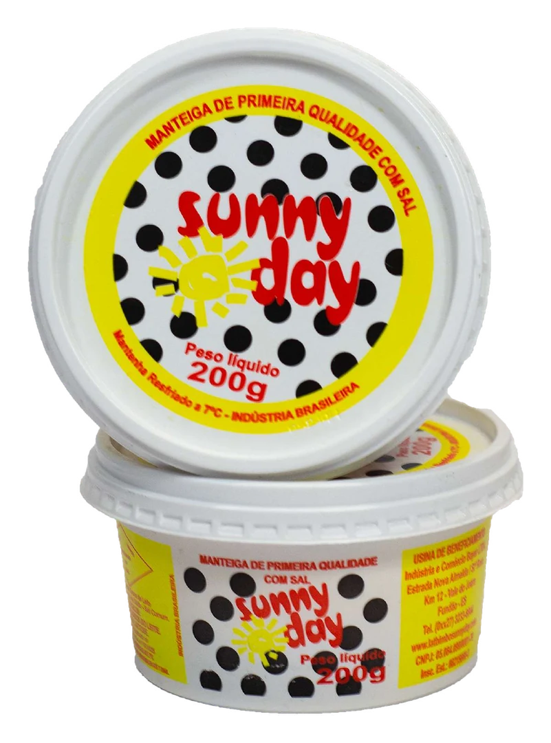 Potes de manteiga Sunny Day 200 g