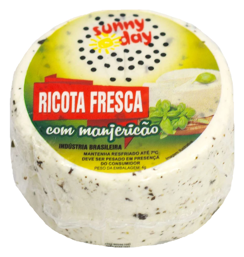 Ricota fresca com manjericão Sunny Day